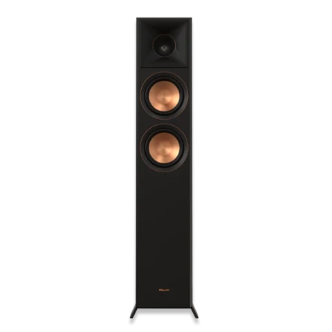 Enceinte colonne Klipsch RP-5000F II Ebony. Pavillon Tractrix, haut-parleurs Cerametallic et 100 W RMS pour un son clair, puissant et immersif en Home Cinema.