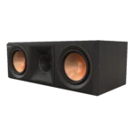 Enceinte centrale Klipsch RP-500C II Ebony, 100 W RMS, Cerametallic et pavillon Tractrix pour des dialogues clairs et un son Home Cinema.