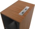 Enceintes amplifiées Klipsch The Nines Noyer avec Bluetooth, USB et HDMI. Son Hi-Fi clair et dynamique, idéales pour musique et home cinéma.