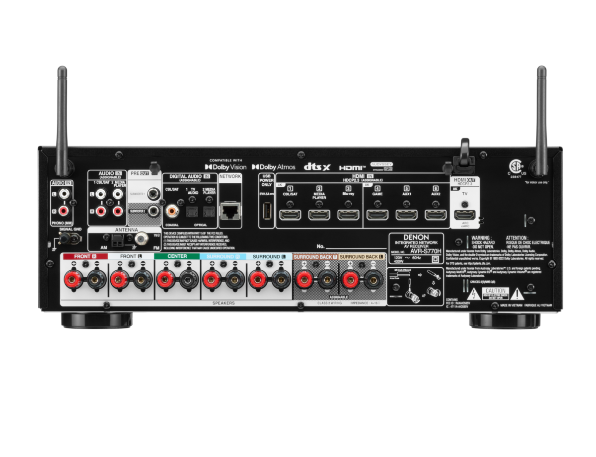 Amplificateur HC S-series DENON AVRS770HBKE2 – Image 4