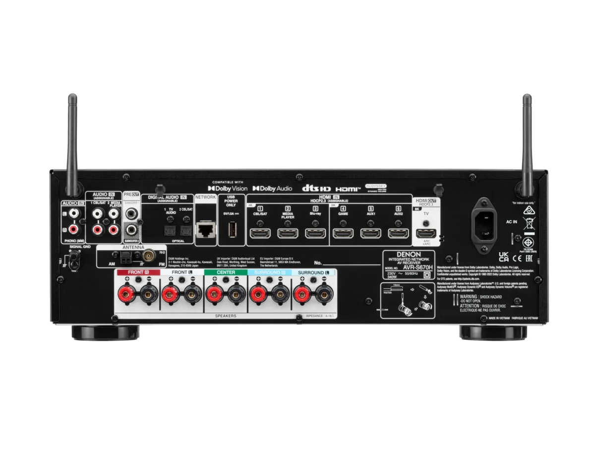 Amplificateur HC Denon AVRS670H BKE2 Black – Image 3