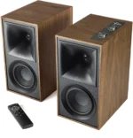 Enceinte amplifiée Klipsch The Fives Noyer : Bluetooth, HDMI ARC, DAC 24 bits. Son puissant 160 W et design vintage. Commandez sur HOMESOLUTIONS.ma.