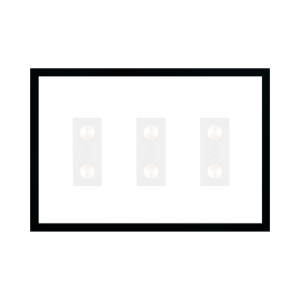 Écran fixe transonore 100 pouces