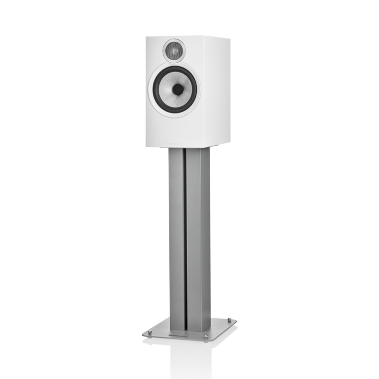 Enceinte bibliothèque Bowers & Wilkins 606 S3 White vue de face