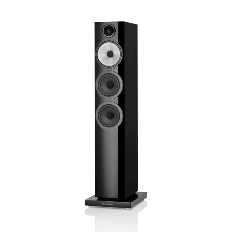 Enceinte colonne Bowers & Wilkins 704 S3 Gloss Black vue de face