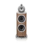 Enceinte colonne Bowers & Wilkins 801 D4 Satin Walnut vue de face