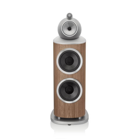 Enceinte colonne Bowers & Wilkins 801 D4 Satin Walnut vue de face