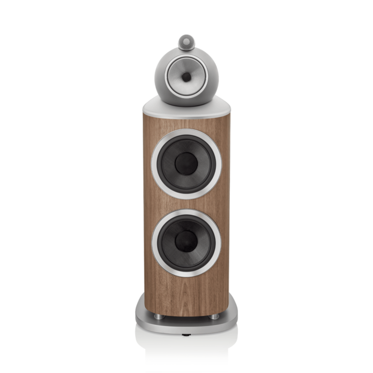 Enceinte colonne Bowers & Wilkins 801 D4 Satin Walnut vue de face