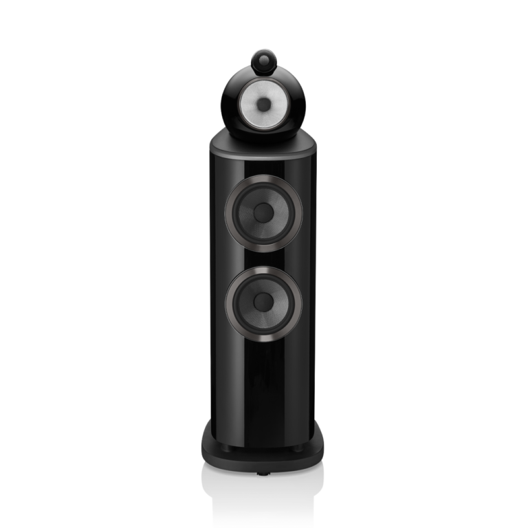 Enceinte colonne Bowers & Wilkins 803 D4 Gloss Black vue de face