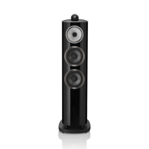 Enceinte colonne Bowers & Wilkins 804 D4 Gloss Black vue de face