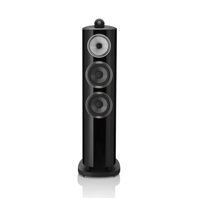 Enceinte colonne Bowers & Wilkins 804 D4 Gloss Black vue de face