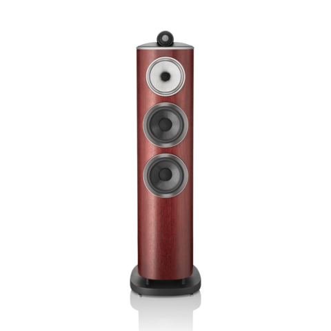 Enceinte colonne Bowers & Wilkins 804 D4 Satin Rosenut vue de face