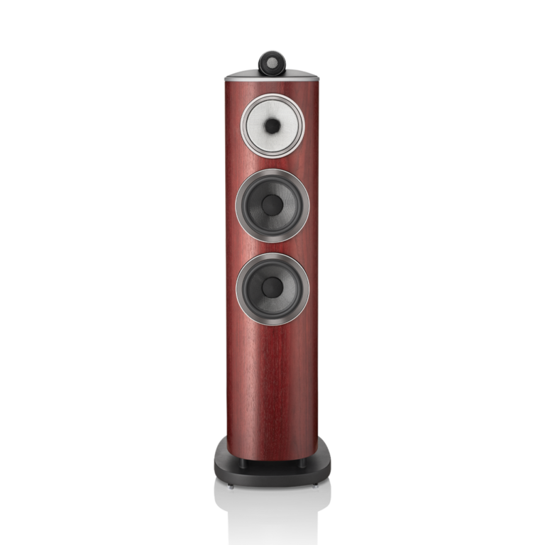 Enceinte colonne Bowers & Wilkins 804 D4 Satin Rosenut vue de face