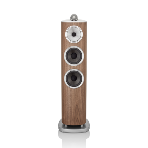 Enceinte colonne Bowers & Wilkins 804 D4 Satin Walnut vue de face