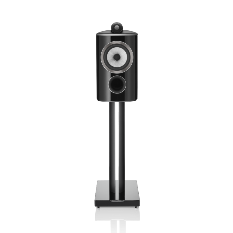 Enceinte bibliothèque Bowers & Wilkins 805 D4 Gloss Black vue de face