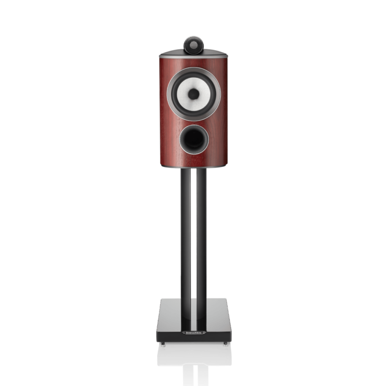 Enceinte bibliothèque Bowers & Wilkins 805 D4 Satin Rosenut vue de face