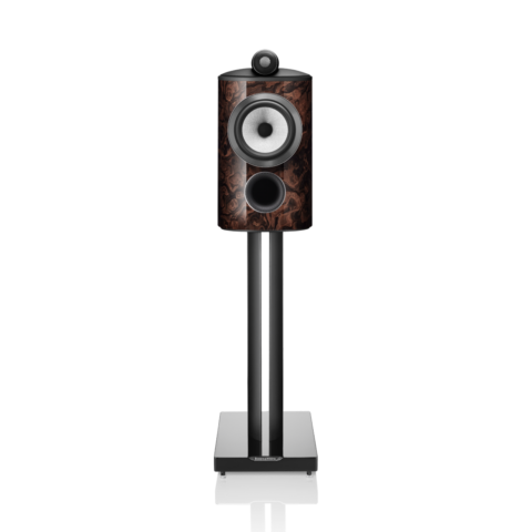 Enceinte bibliothèque B&W 805 D4 Signature California Burl Gloss vue de face