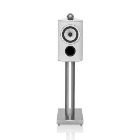 Enceinte bibliothèque Bowers & Wilkins 805 D4 White vue de face