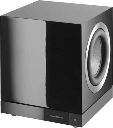 Caisson de basses, 82 dB, 195 W, 10 kΩ, 10 Hz – 350 Hz.