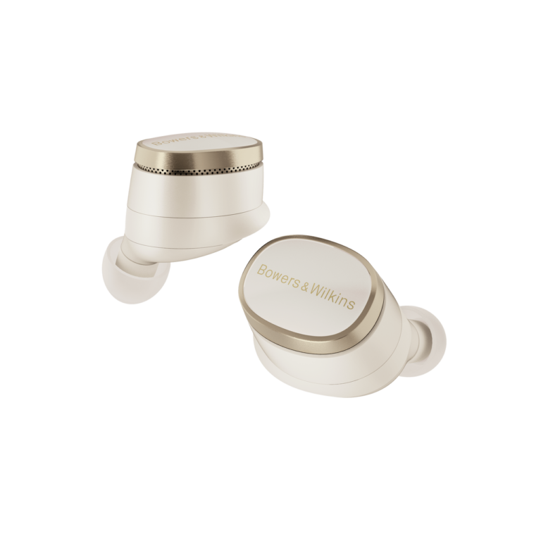 Écouteurs Bowers & Wilkins Pi8 Dove White True Wireless avec ANC et DSP 32-bit