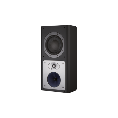 Enceinte bibliothèque Bowers & Wilkins CT8.4 LCRS Black vue de face