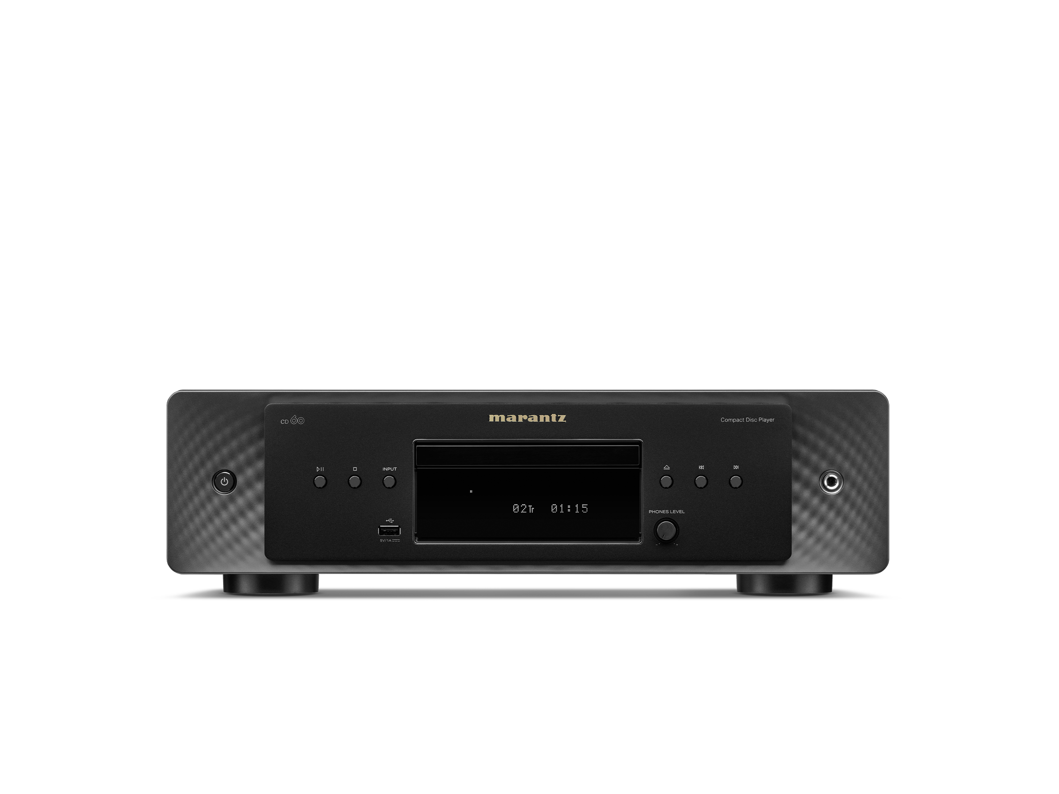 CD60-Black_Image_studio-front-on Lecteur CD Marantz CD60 Black – Image 1