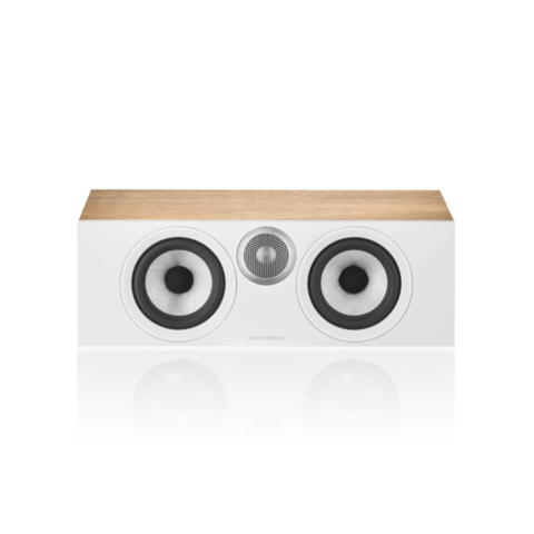 Enceinte centrale Bowers & Wilkins HTM6 S3 Oak vue de face