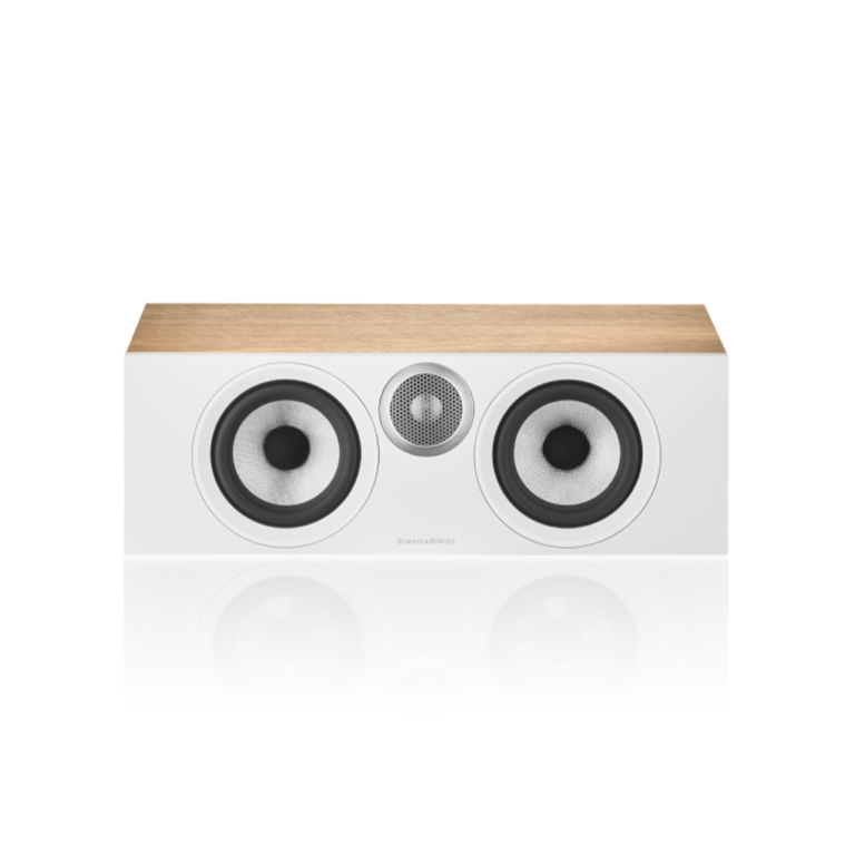 Enceinte centrale Bowers & Wilkins HTM6 S3 Oak vue de face