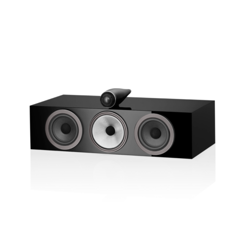 Enceinte centrale Bowers & Wilkins HTM71 S3 Gloss Black vue de face