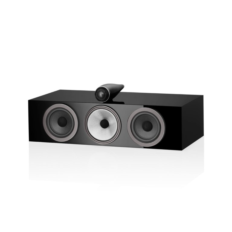 Enceinte centrale Bowers & Wilkins HTM71 S3 Gloss Black vue de face