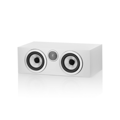 Enceinte centrale Bowers & Wilkins HTM72 S3 Satin White vue de face