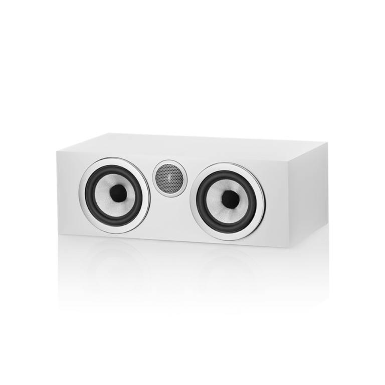 Enceinte centrale Bowers & Wilkins HTM72 S3 Satin White vue de face
