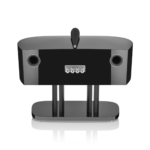 Enceinte centrale Bowers & Wilkins HTM81 D4 Gloss Black détails tweeter et haut-parleur