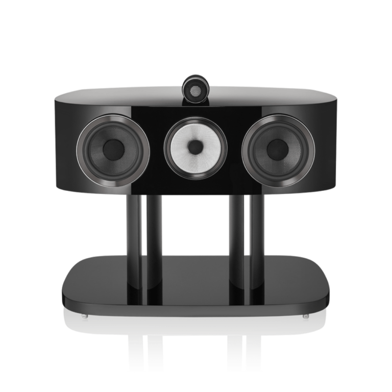 Enceinte Centrale Bowers & Wilkins HTM82 D4 Gloss Black vue de face