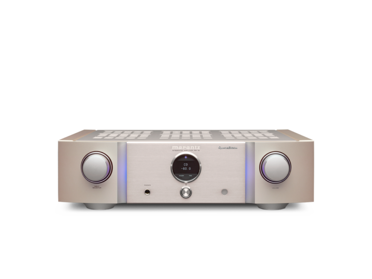 Amplificateur stéréo Marantz PM12SE Gold vu de face